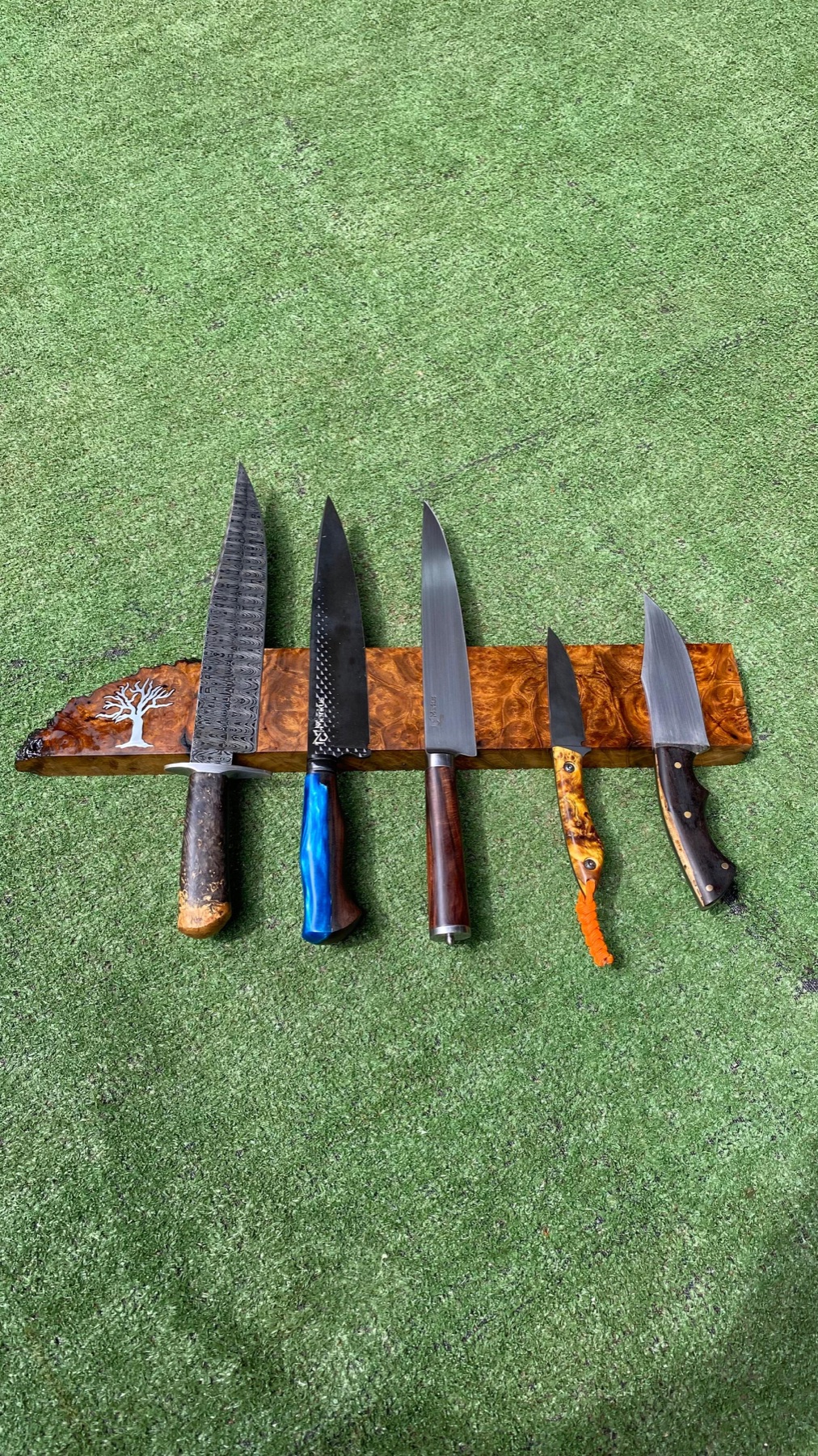Exotic Hardwood Magnetic Knife Rack